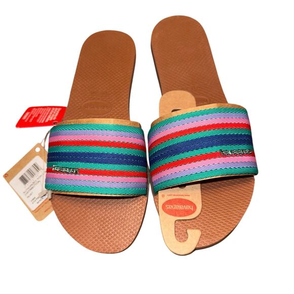 Havaianas Women You Malta Mix Sandals  Beach Sandals - Rust Women's 7/8 - Picture 3 of 7